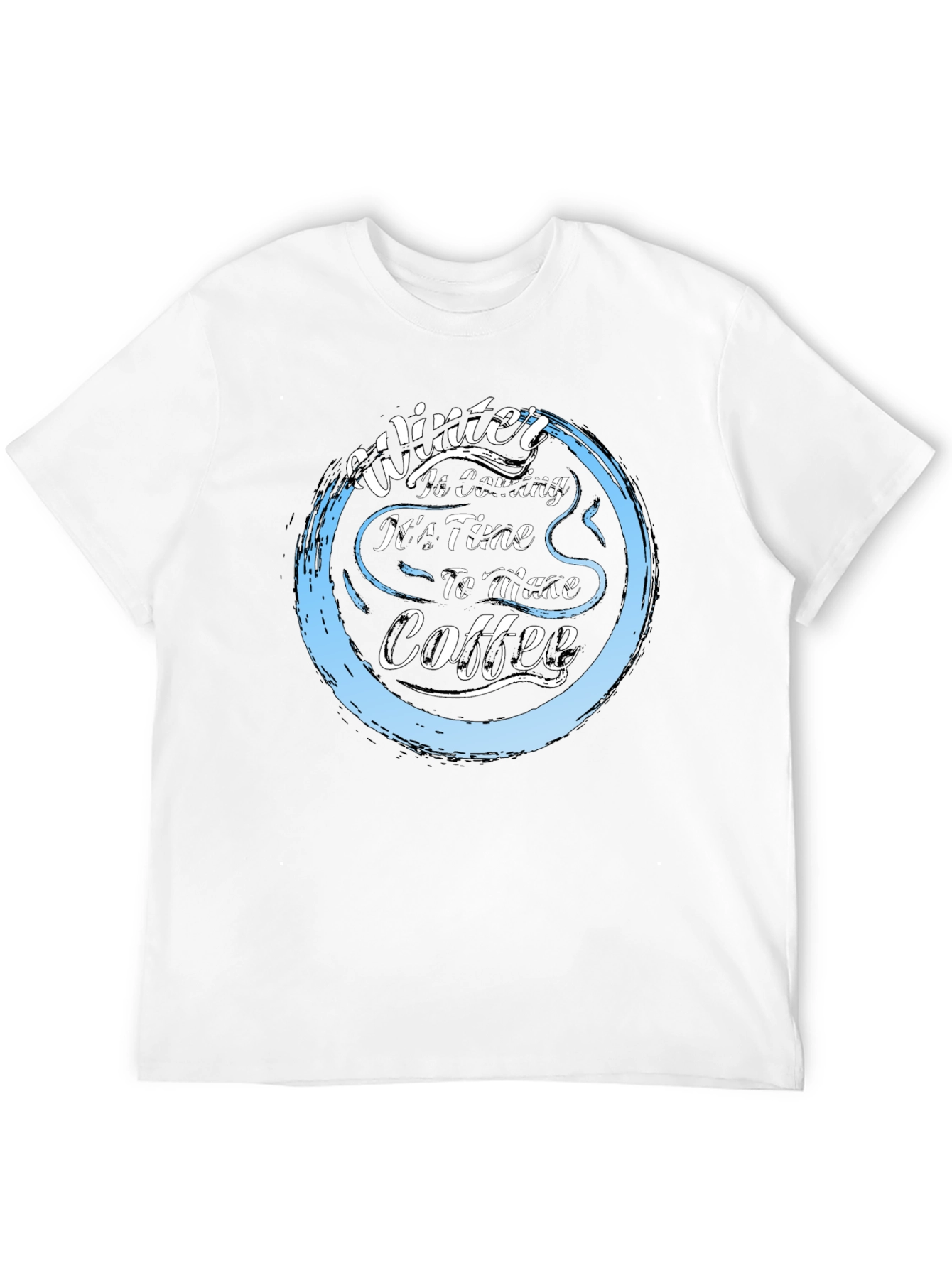 Black Winter Coffee T-Shirt - Cozy & Stylish view 12