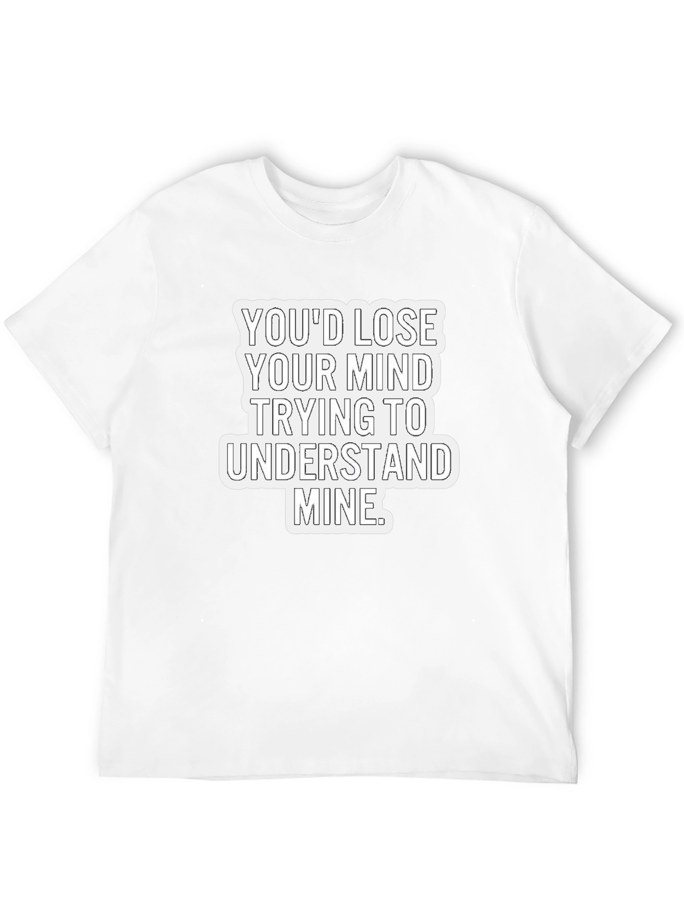 Black Lose Your Mind Men's Black Graphic Tee view 12