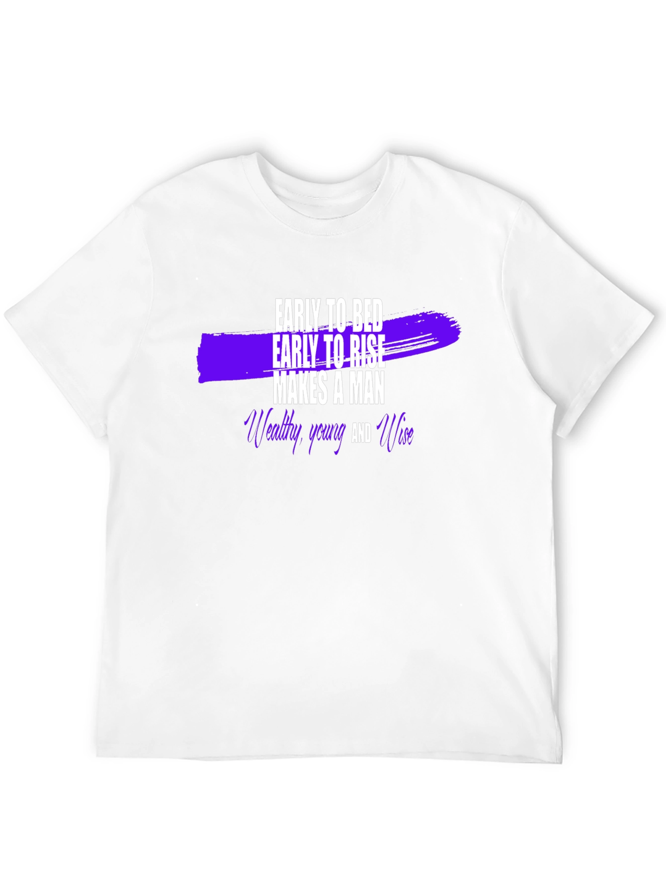 Black Early to Bed Early to Rise Men's T-Shirt view 12