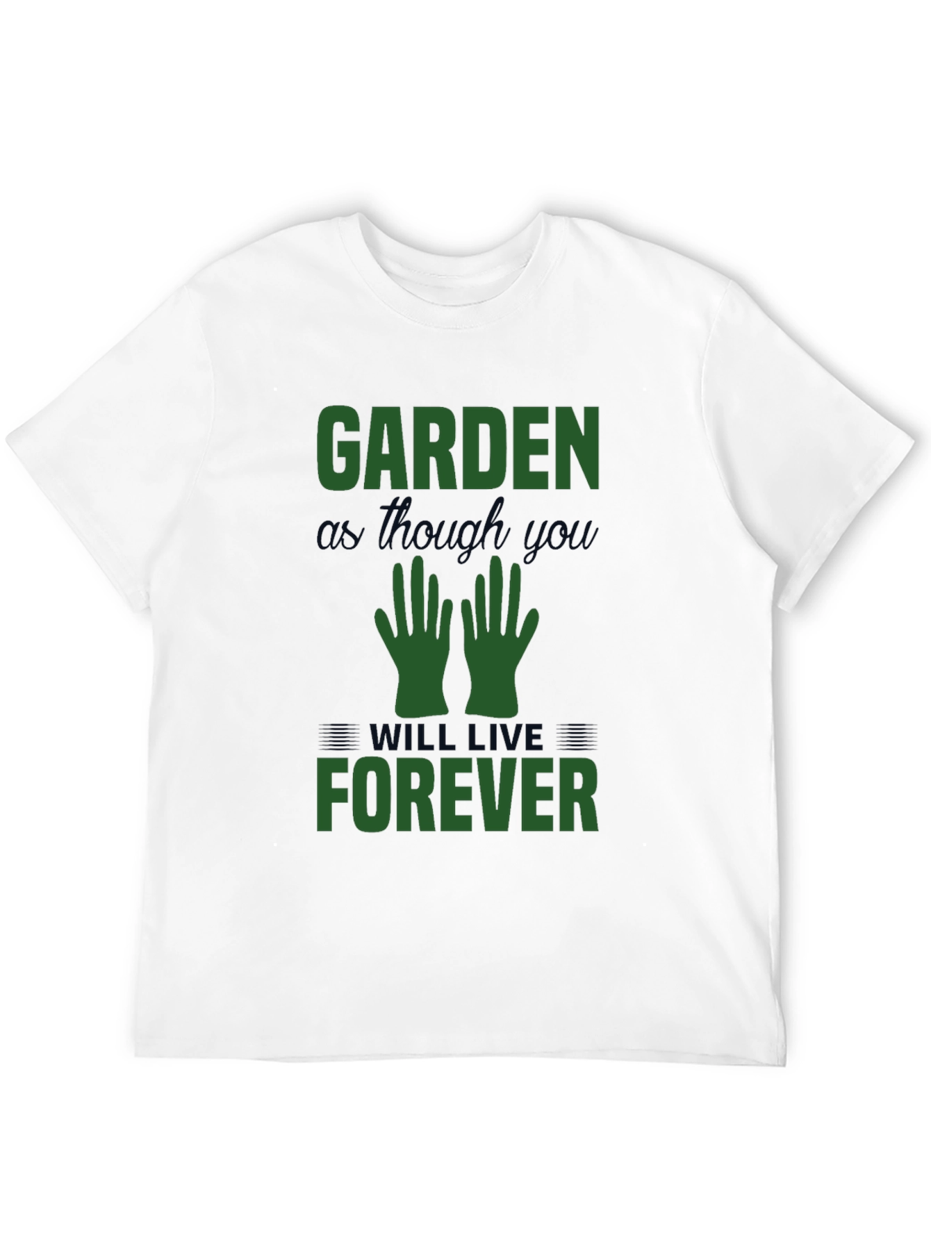 Black Garden As Though You Will Live Forever Tee view 12