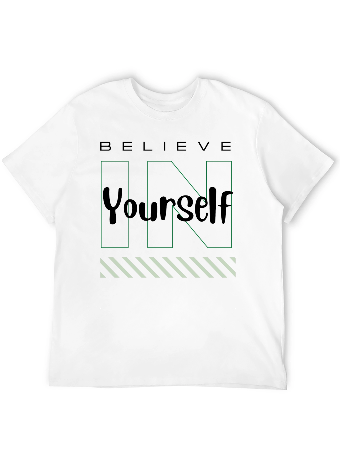 Black Believe In Yourself Black T-Shirt view 12