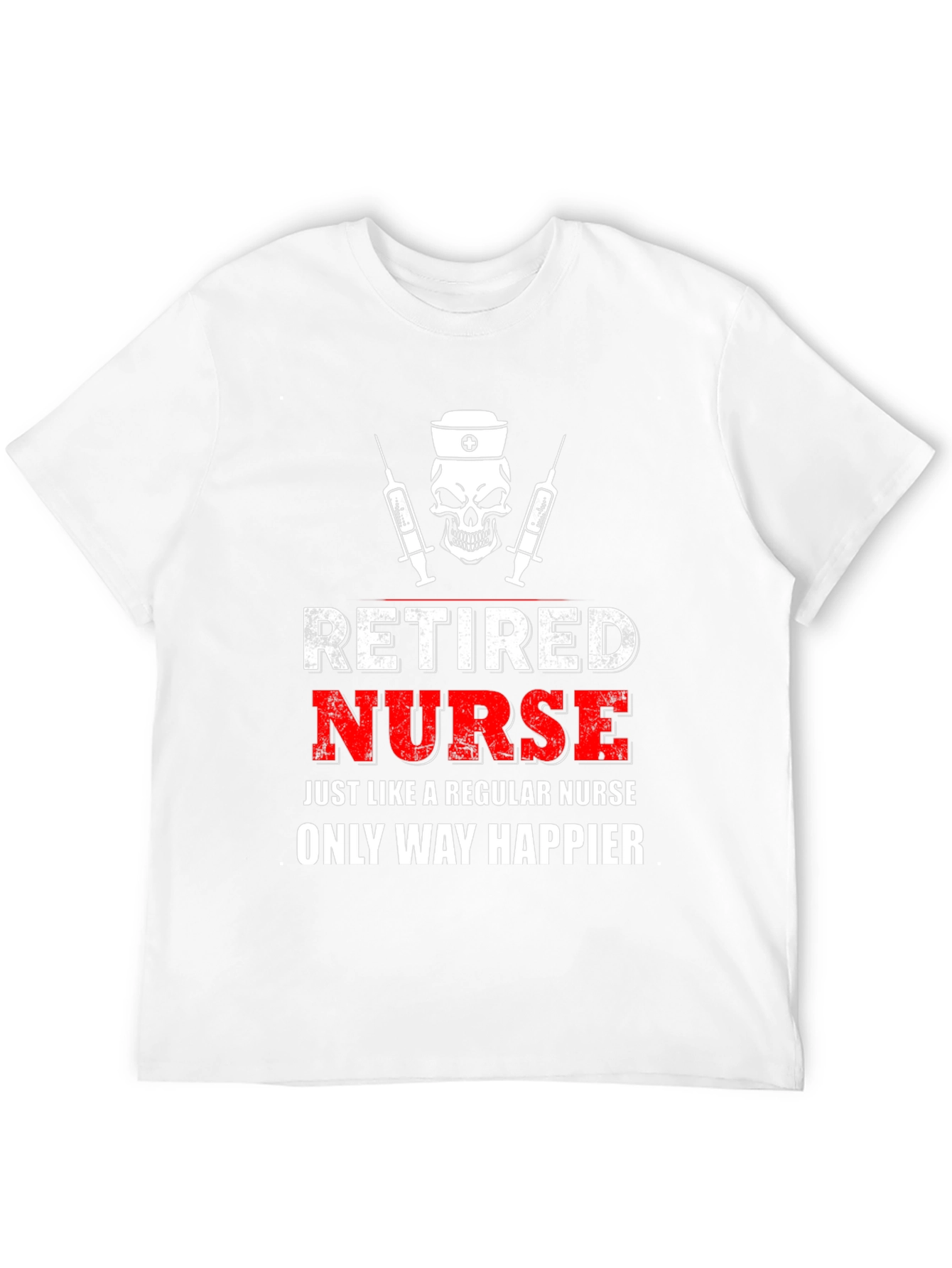 Black Retired Nurse T-Shirt - Funny Nursing Gift view 12