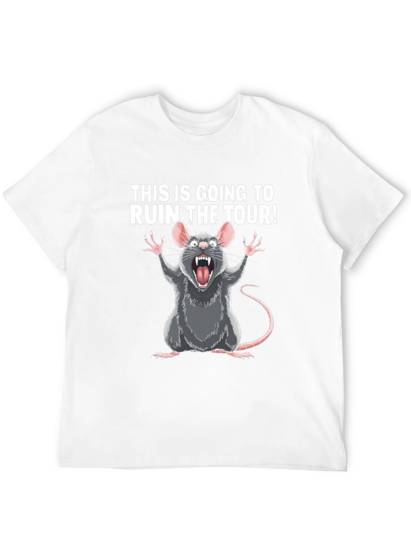 Black Ruin The Tour Rat Graphic T-Shirt view 12