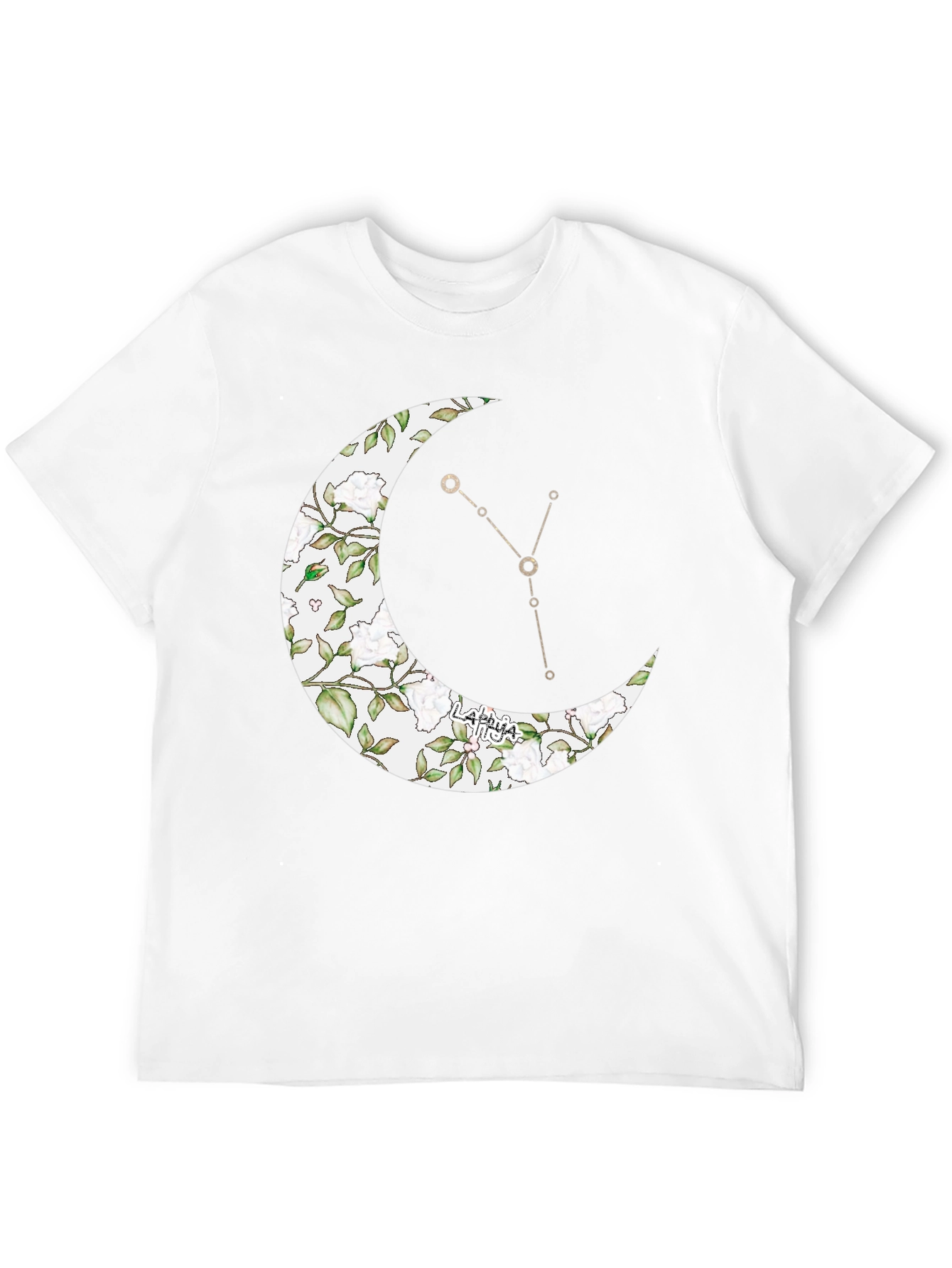 Black Crescent Moon Taurus Zodiac T-Shirt view 12