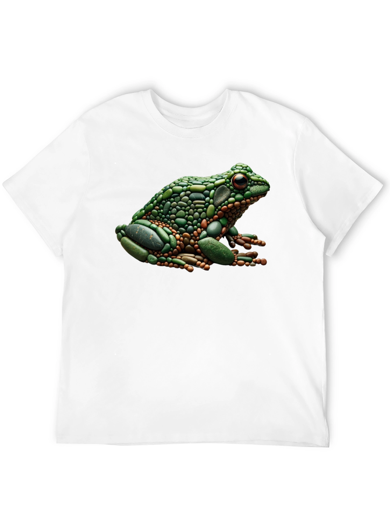 Black Frog Pebble Art Black T-Shirt view 12