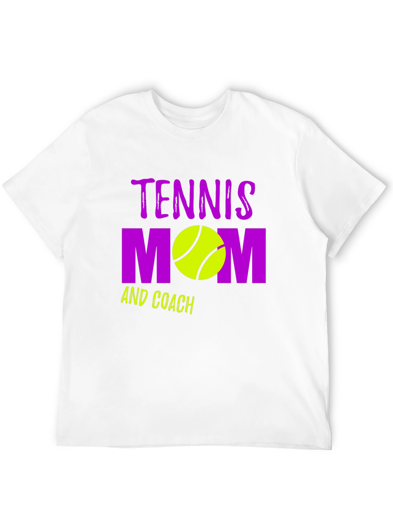 Black Tennis Mom and Coach Black Graphic T-Shirt view 12