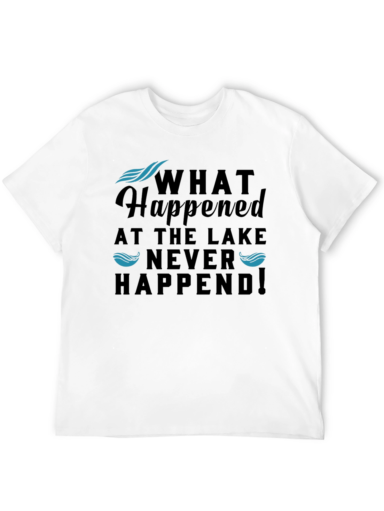 Black What Happened at the Lake T-Shirt view 12
