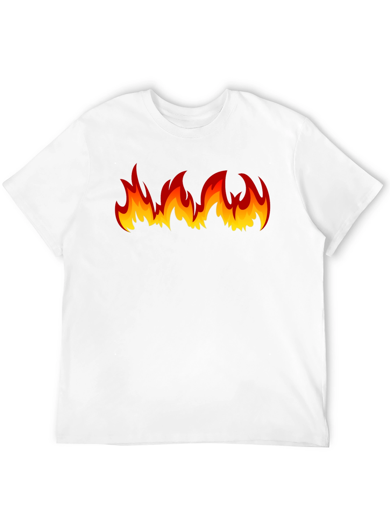 Black Fiery Flames Graphic T-Shirt - Bold & Eye-Catching view 12