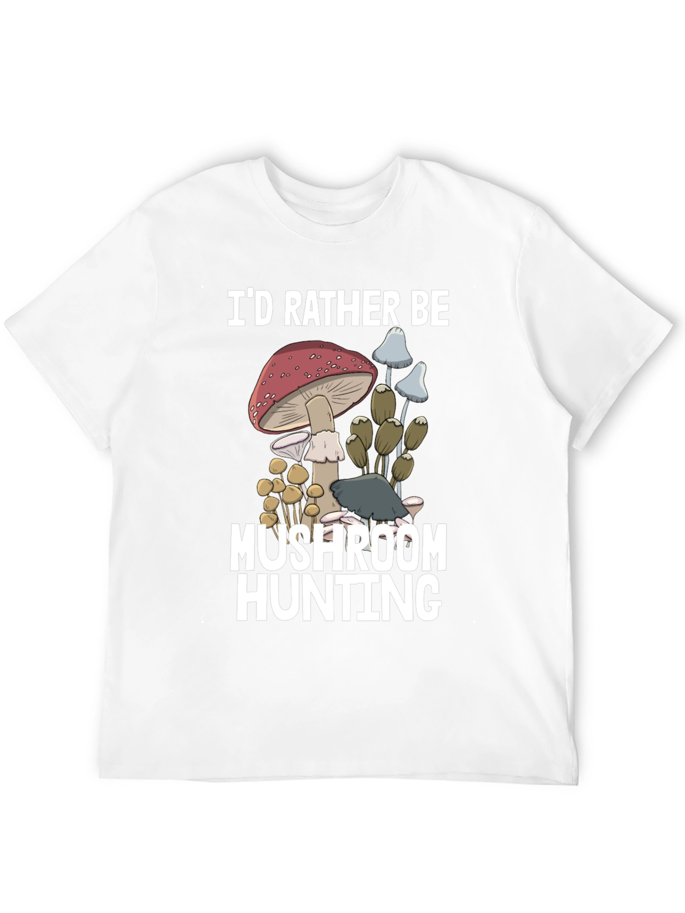 Black Mushroom Hunting Graphic Tee view 12