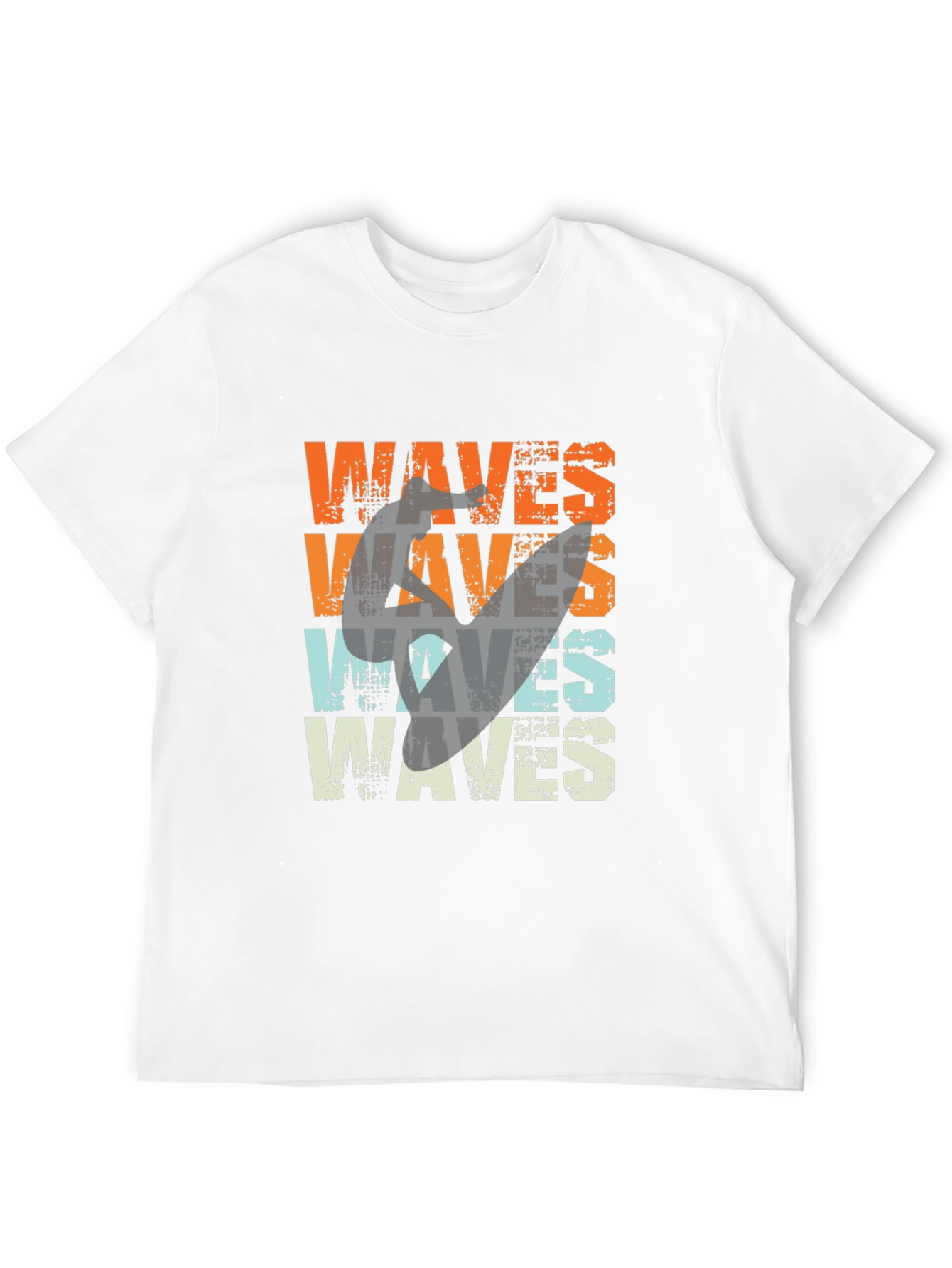 Retro Waves Graphic Tee - Surfer Style T-Shirt - 12