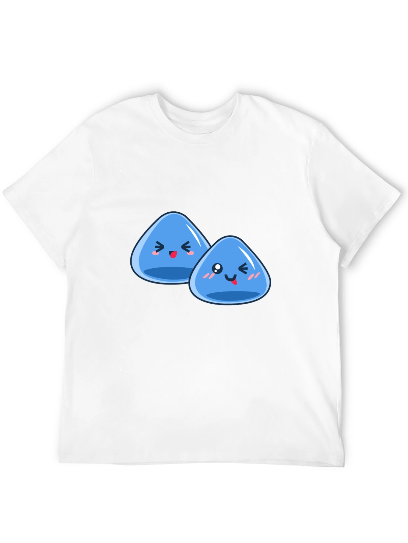 Black Cute Slime Duo Graphic T-Shirt view 12