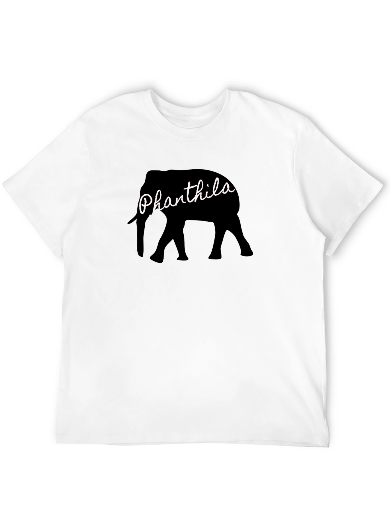 Black Phanthila Elephant Black T-Shirt view 12