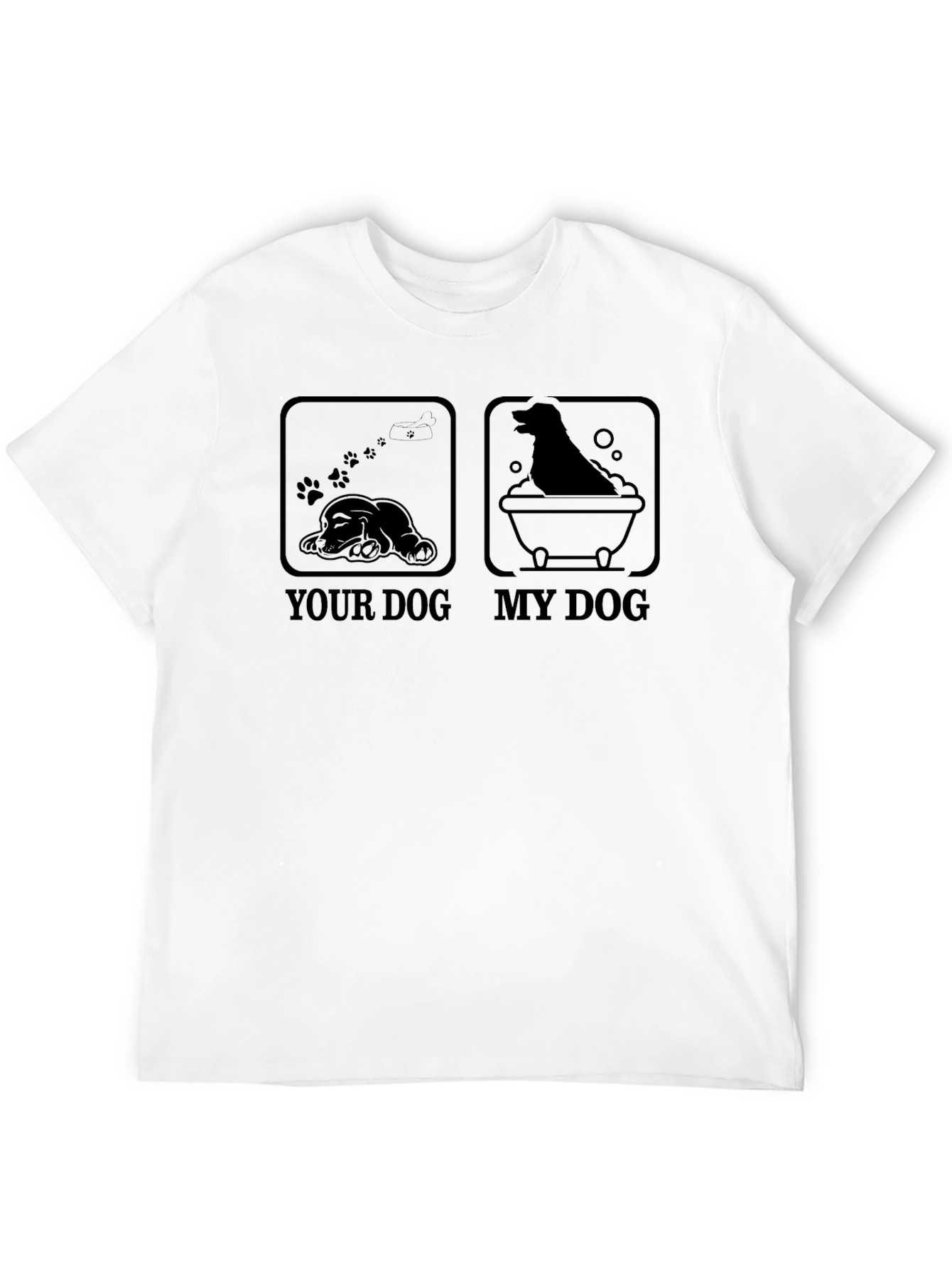 Black Your Dog My Dog Funny Pet Lover T-Shirt view 12