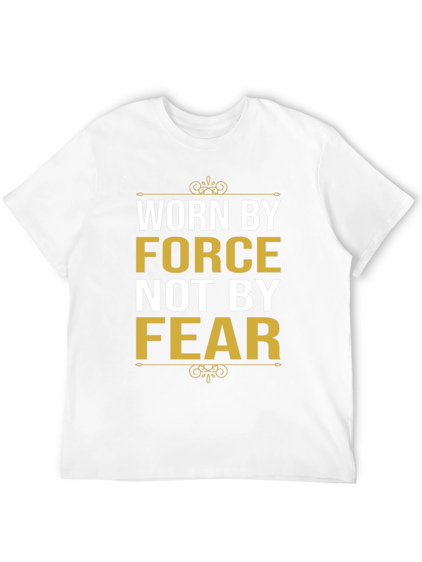 Black Worn By Force T-Shirt - Motivational Graphic Tee view 12