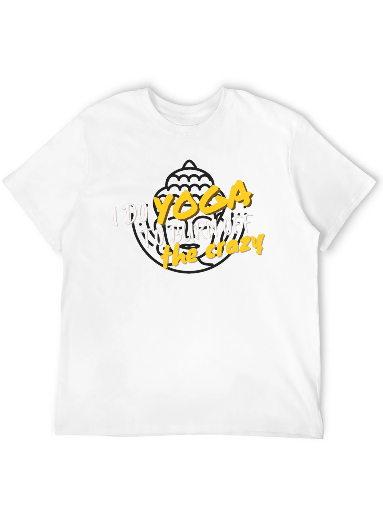 Black Yoga Burn Off the Crazy T-Shirt view 12