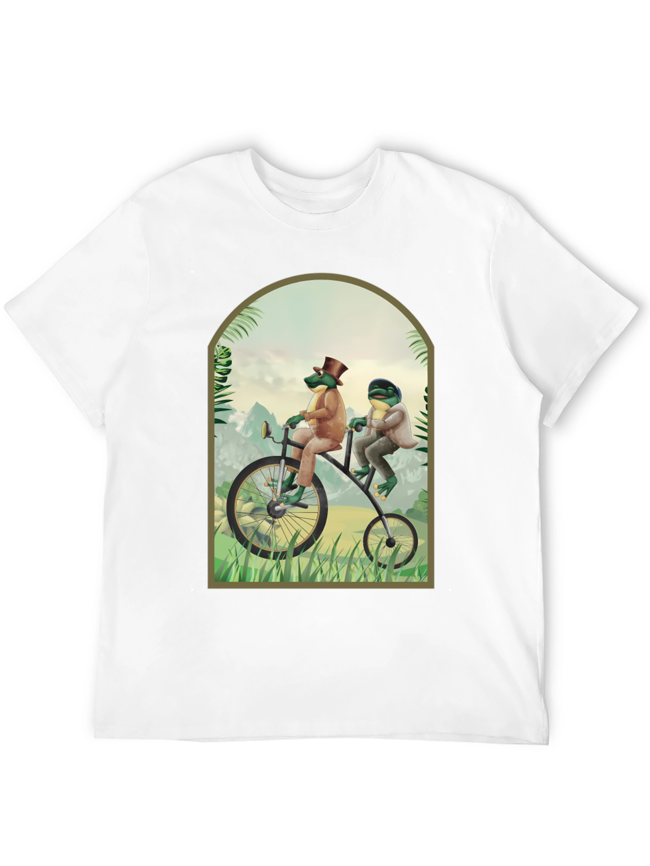 Black Frogs on a Bike T-Shirt view 12