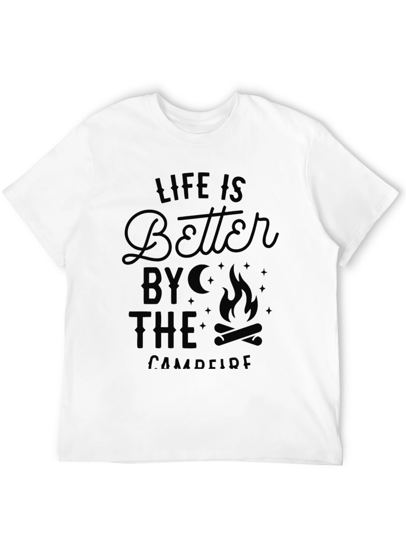 Black Life is Better by the Campfire Graphic Tee view 12