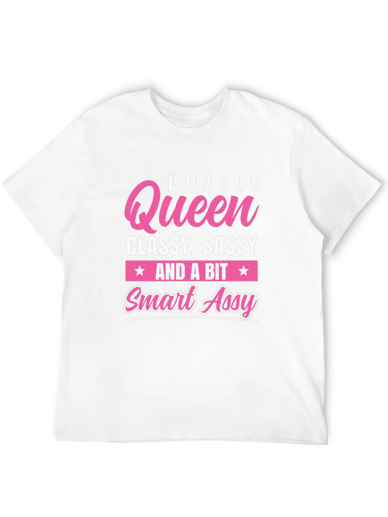Black Puzzle Queen Graphic T-Shirt - Classy Sassy Smart Assy Tee view 12