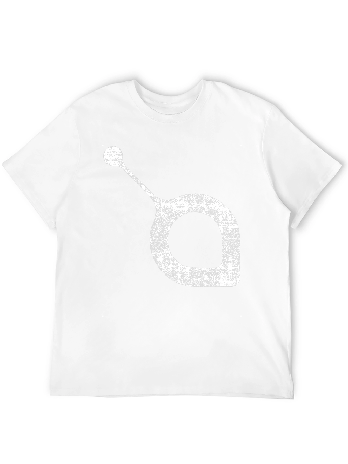 Black Abstract Graphic Print T-Shirt - Modern Minimalist Tee view 12