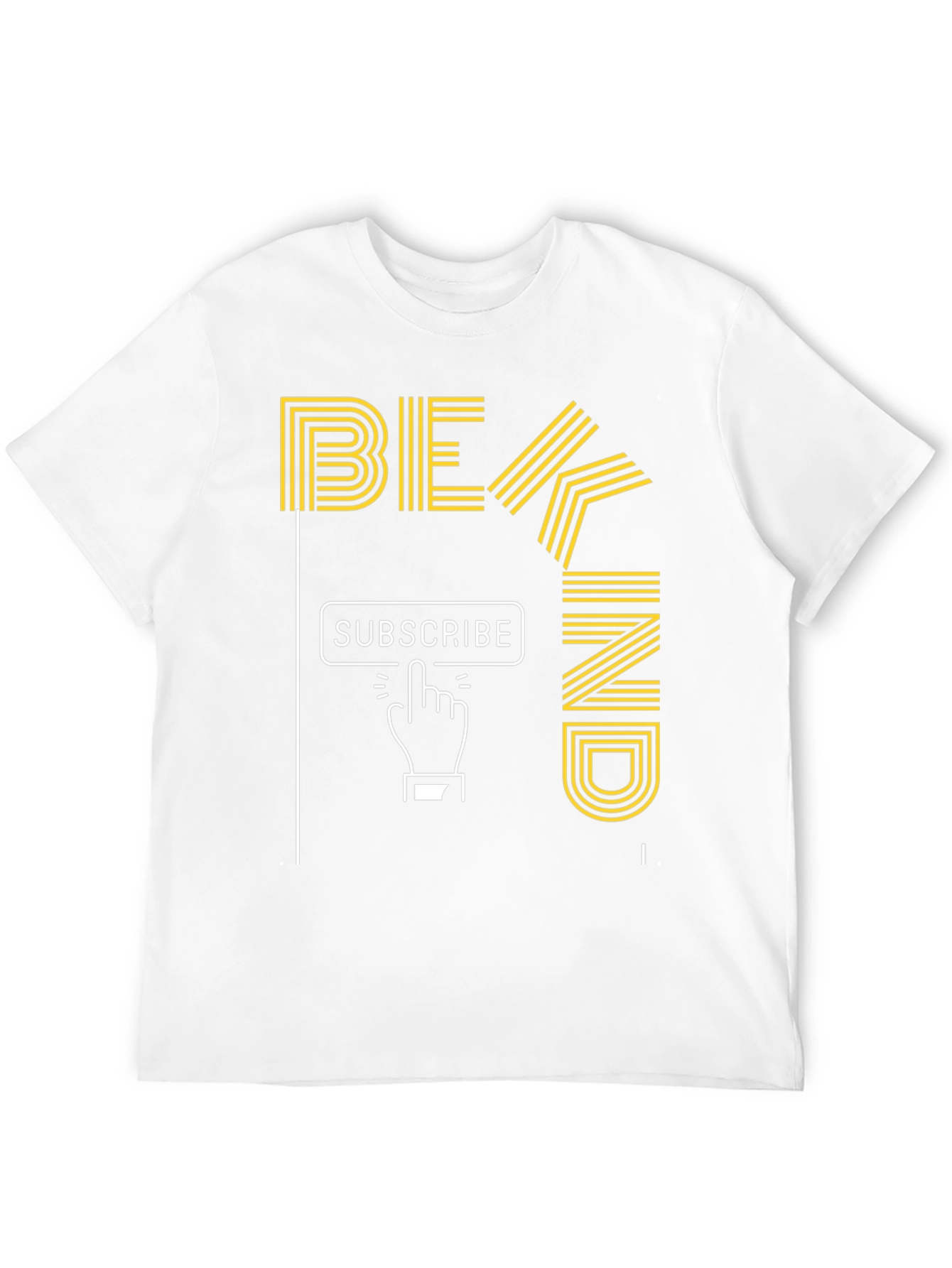 Black Be Kind Subscribe Graphic T-Shirt view 12