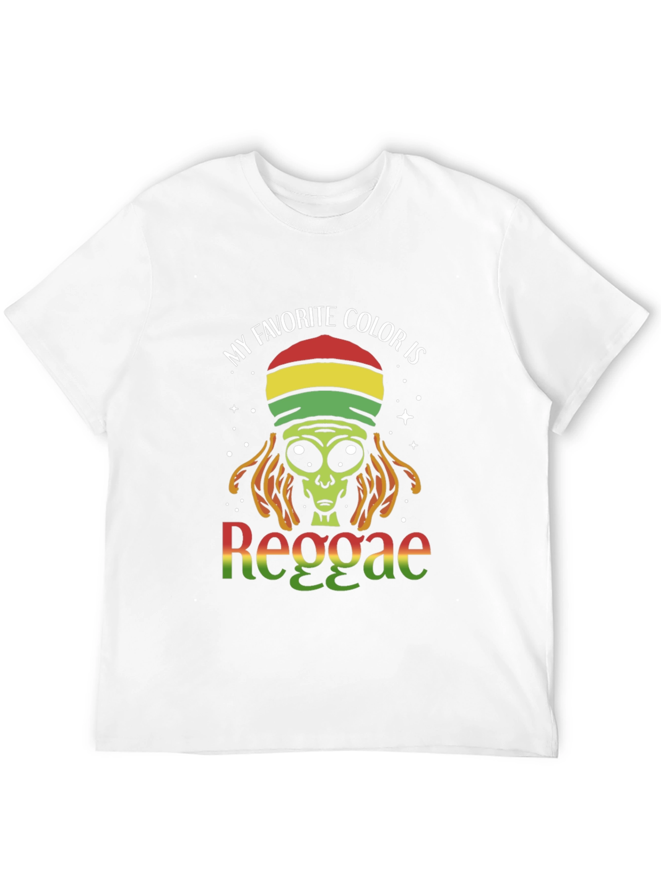 Black Reggae Alien Graphic T-Shirt - My Favorite Color view 12