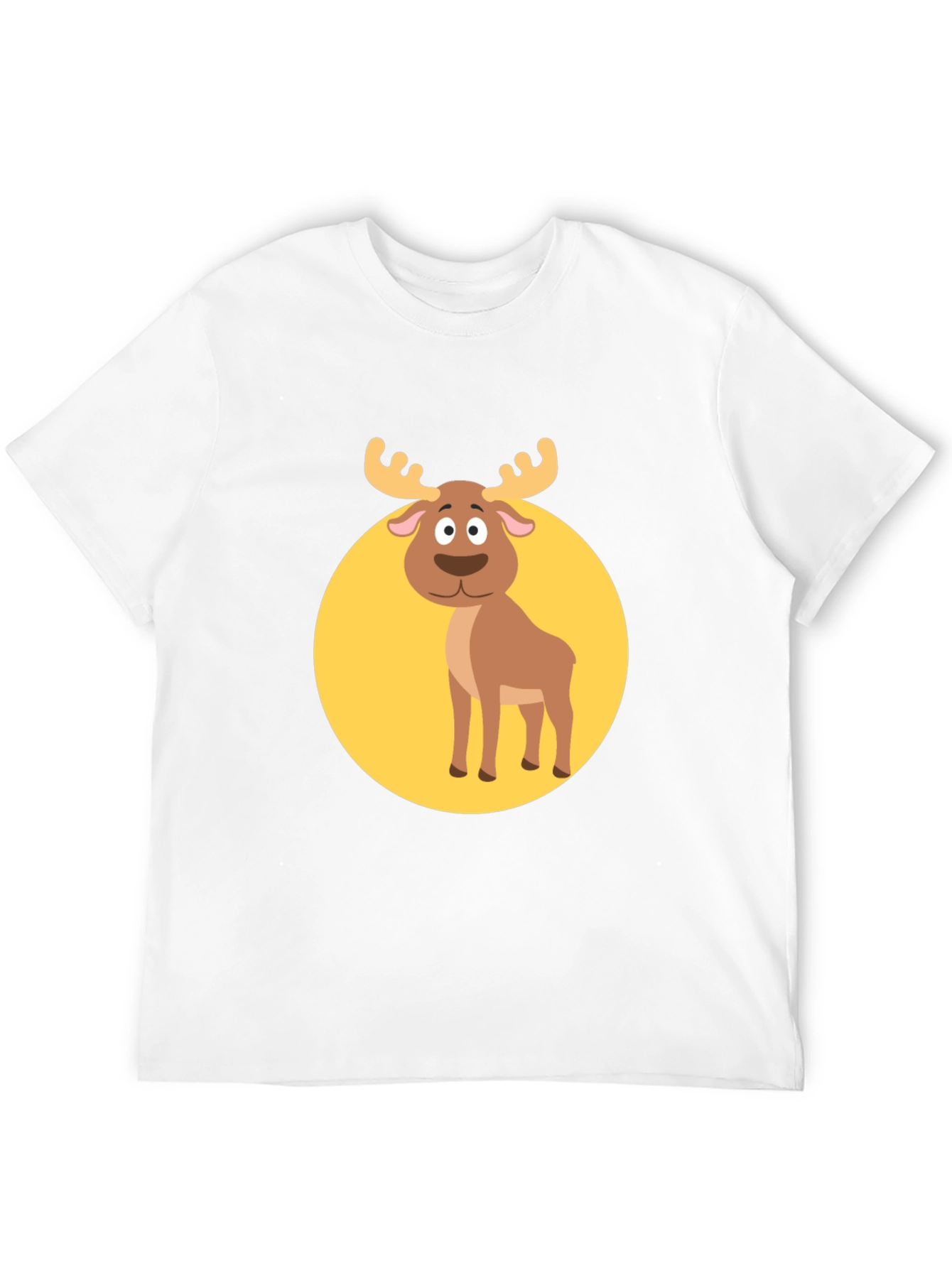 Black Funny Moose Graphic Tee -  Black T-Shirt view 12