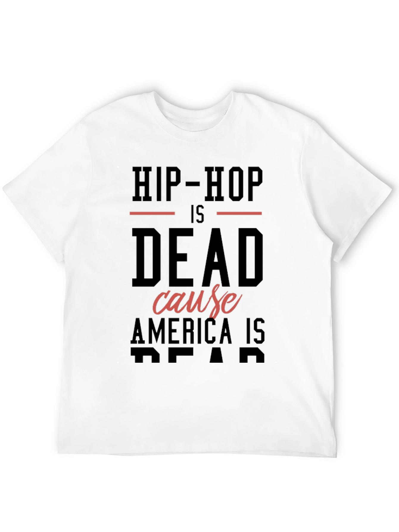Black Hip-Hop Is Dead Men's Black Graphic Tee view 12