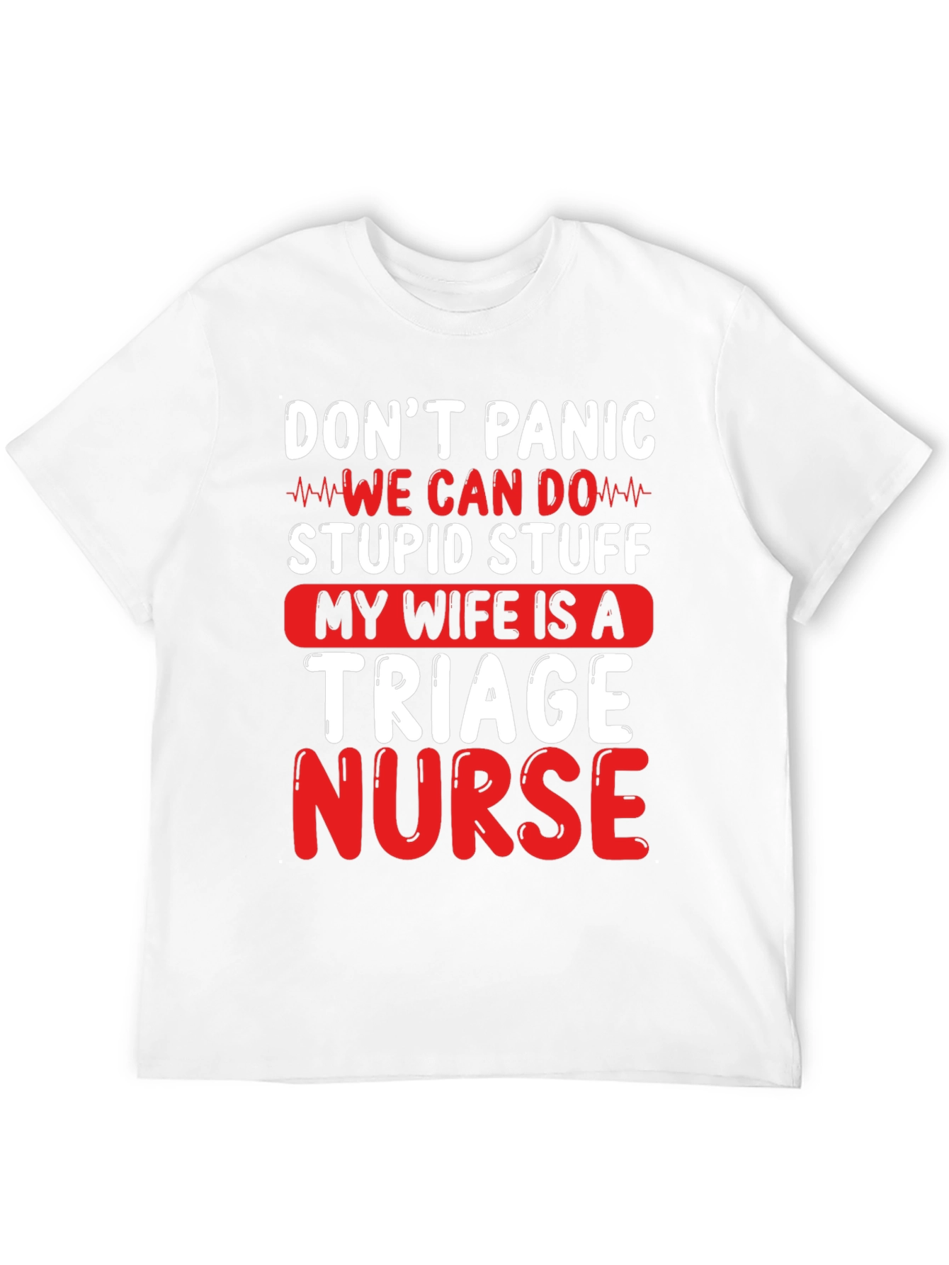 Black Don't Panic Triage Nurse Graphic Tee view 12