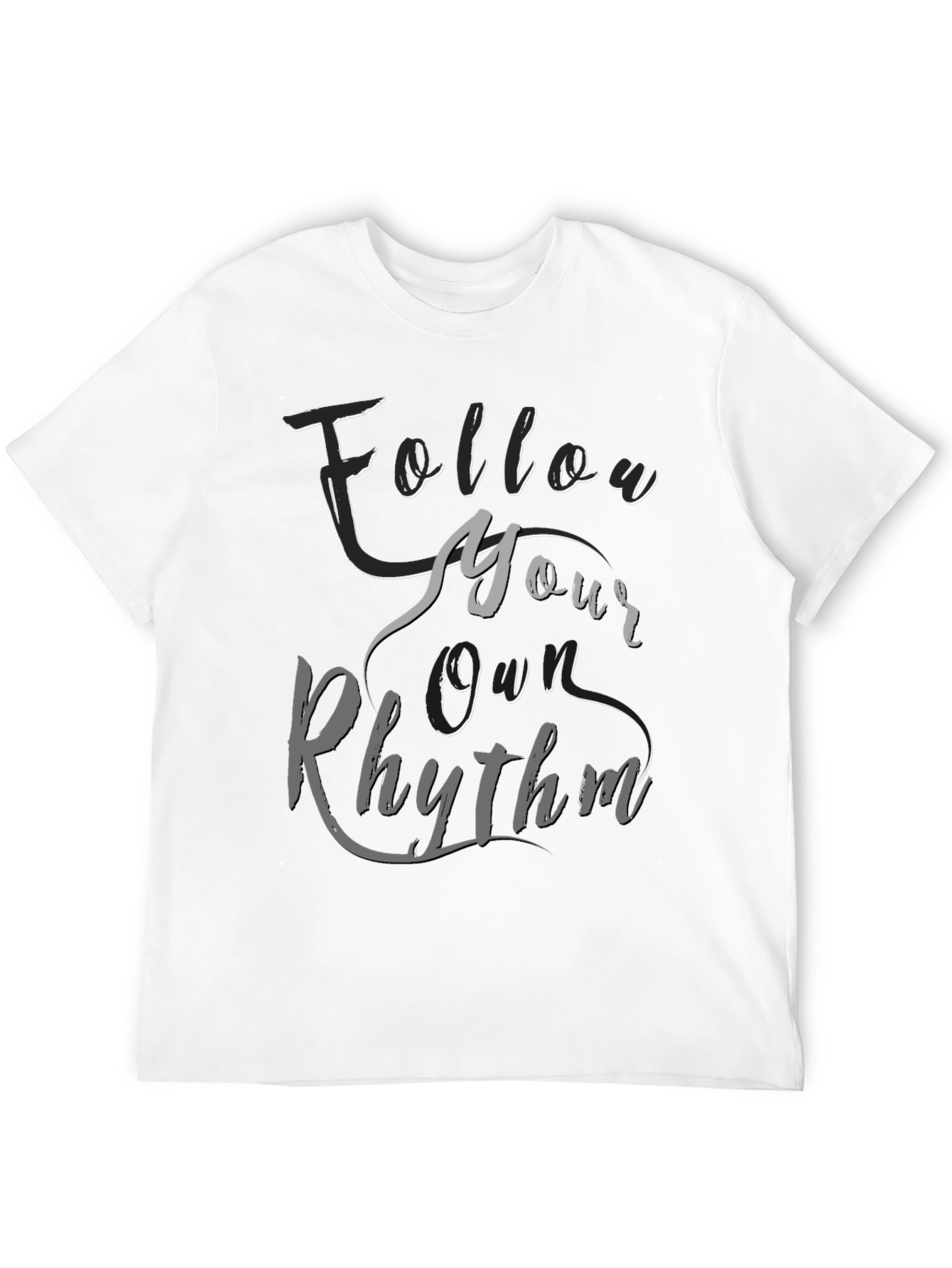Black Follow Your Own Rhythm Graphic T-Shirt view 12
