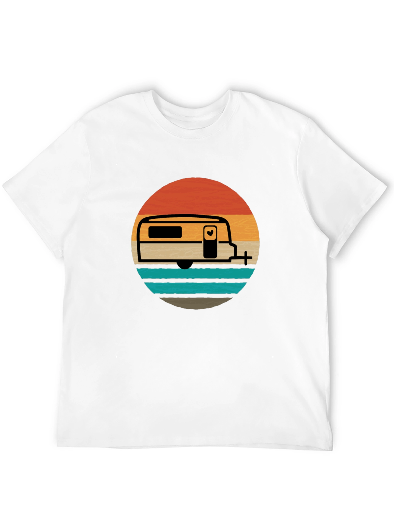 Black Retro Camper Van Graphic Tee - Adventure Awaits! view 12