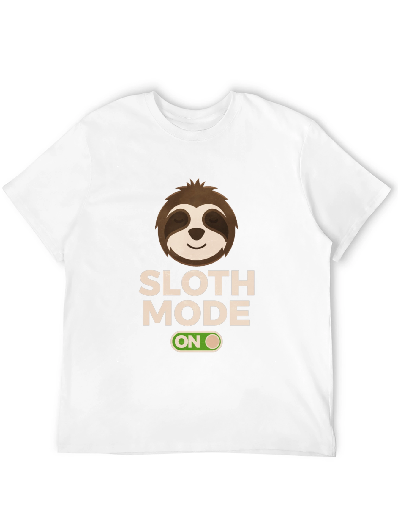 Black Sloth Mode On Black T-Shirt view 12
