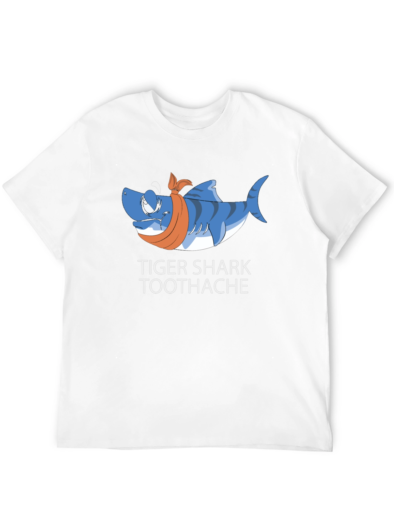 Black Tiger Shark Toothache Black T-Shirt view 12