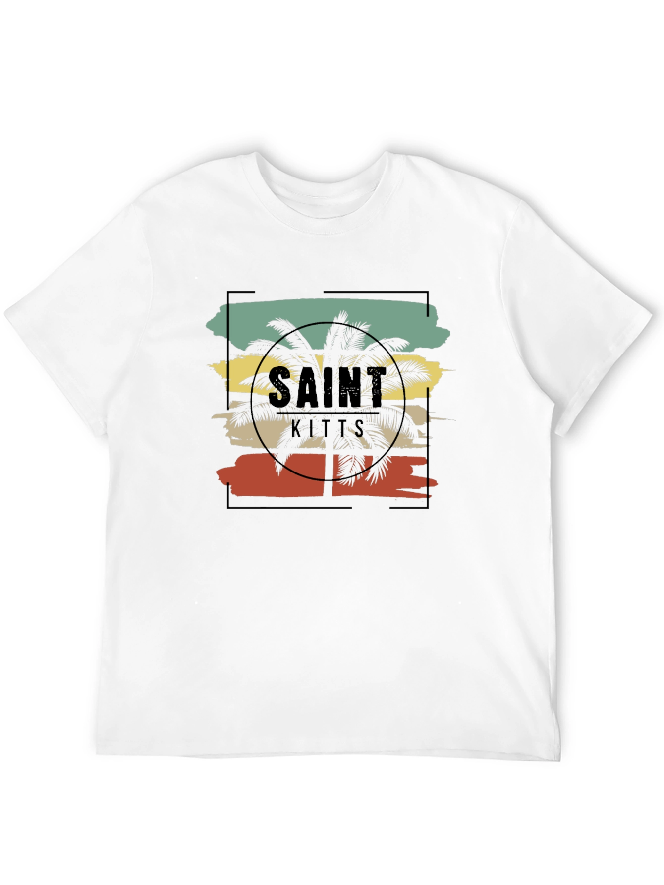 Black Saint Kitts Palm Tree Graphic Tee view 12