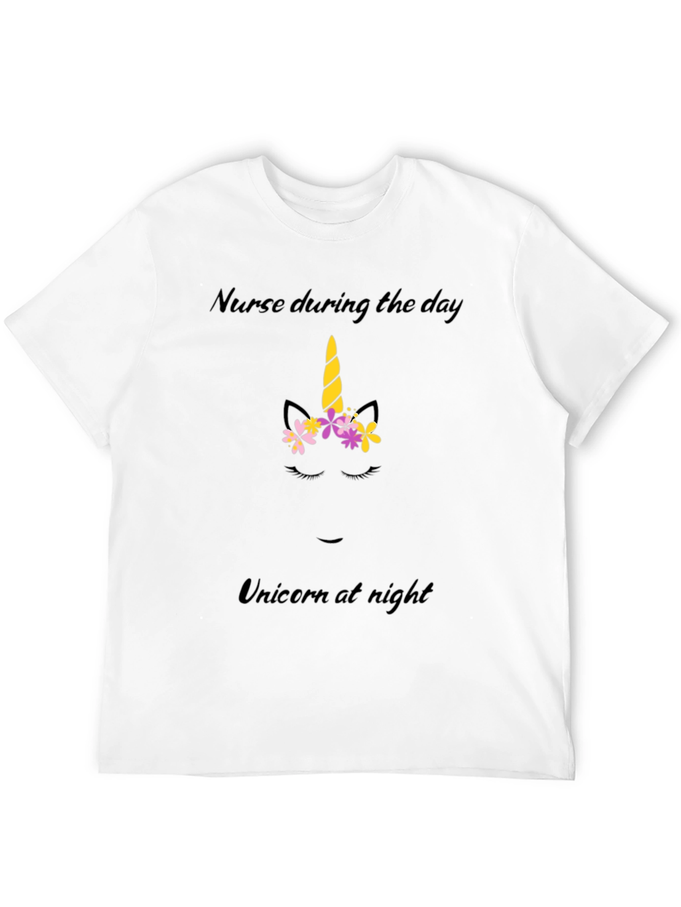 Black Nurse by Day, Unicorn by Night T-Shirt view 12