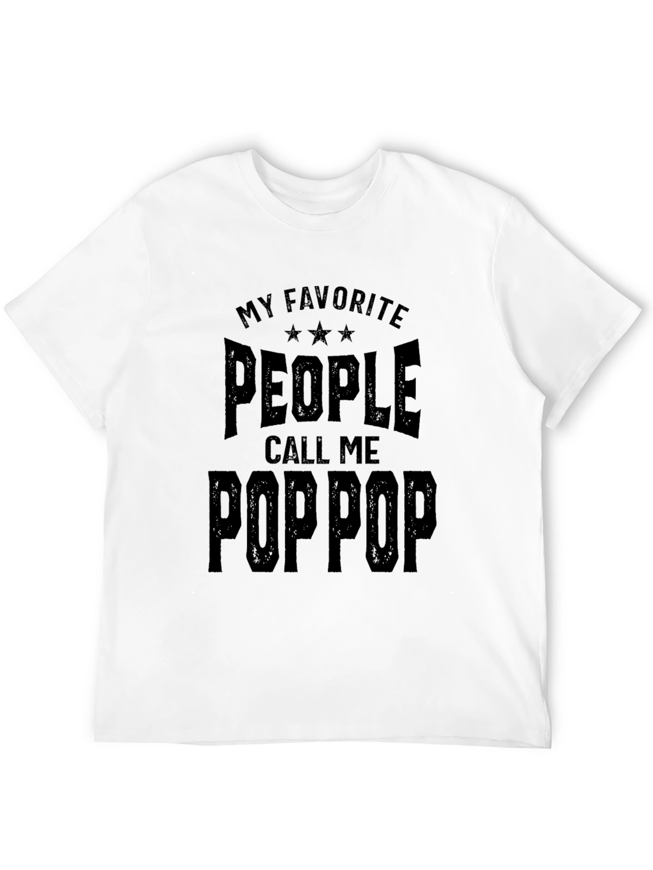 Black My Favorite People Call Me Pop Pop T-Shirt view 12