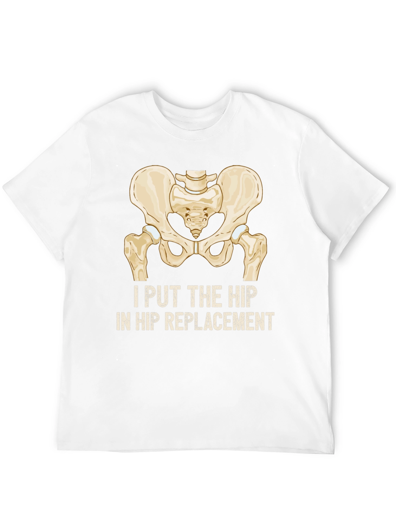 Black I Put the Hip in Hip Replacement T-Shirt view 12
