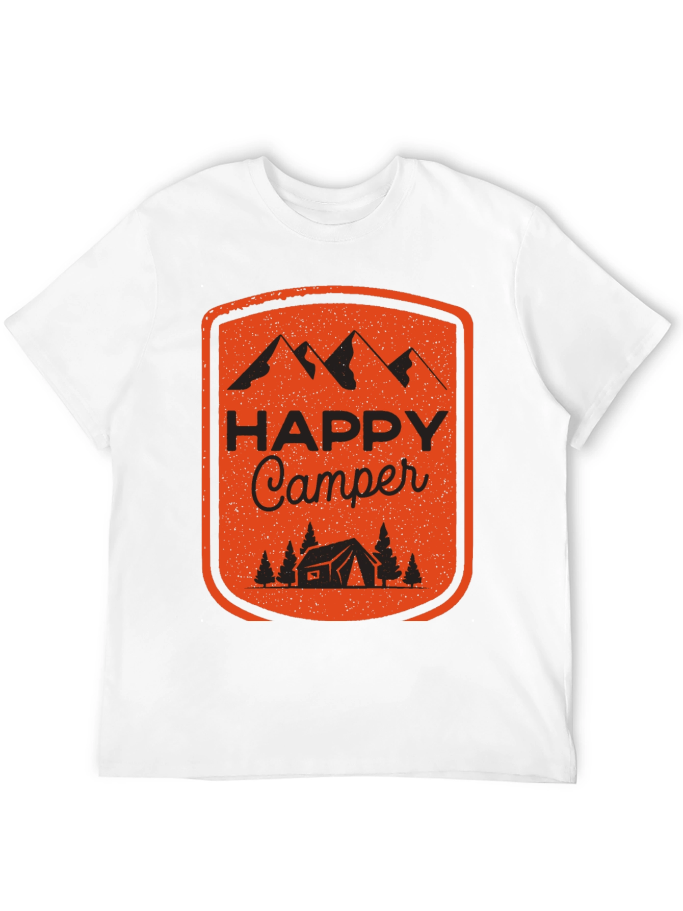 Black Happy Camper Graphic Tee - Outdoor Adventure Shirt view 12