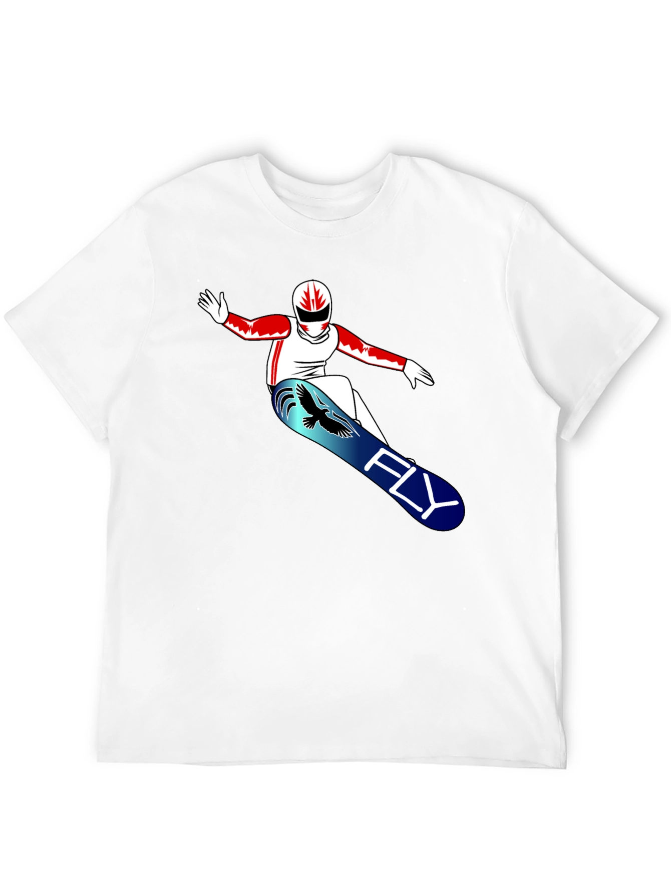 Black Fly Snowboarder Graphic T-Shirt view 12