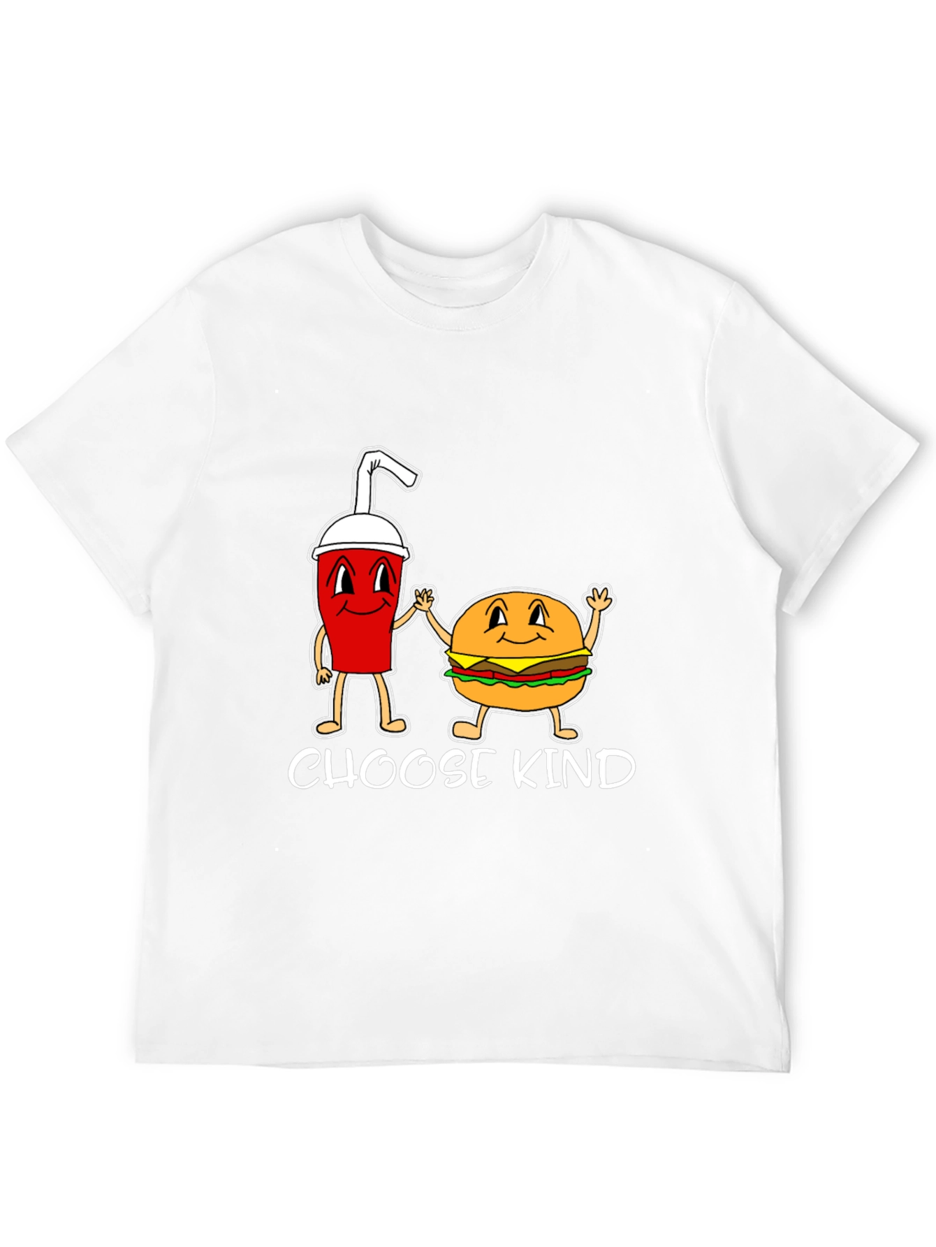 Black Choose Kind Burger & Drink Graphic Tee view 12