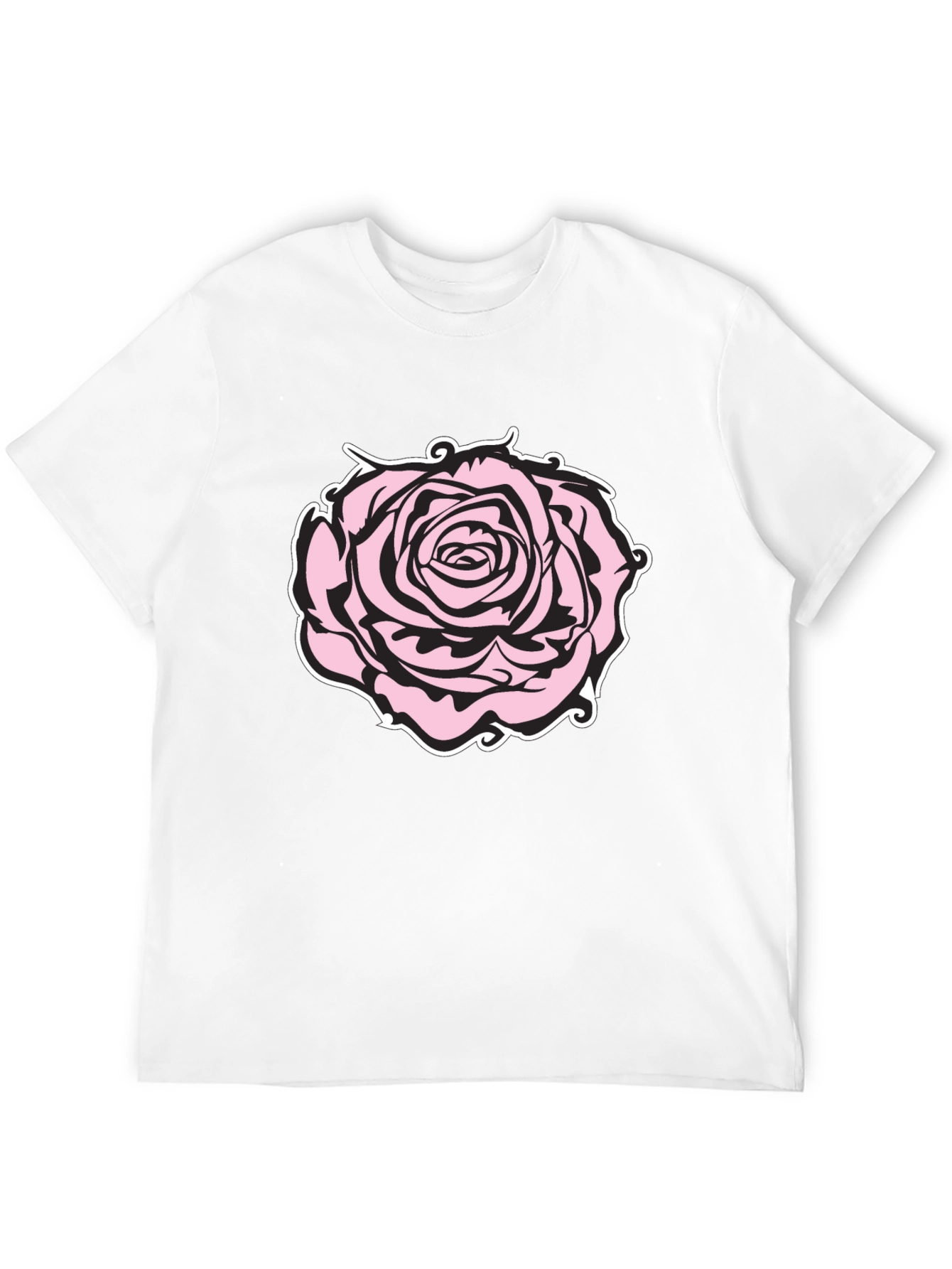 Black Rose Graphic Black T-Shirt view 12