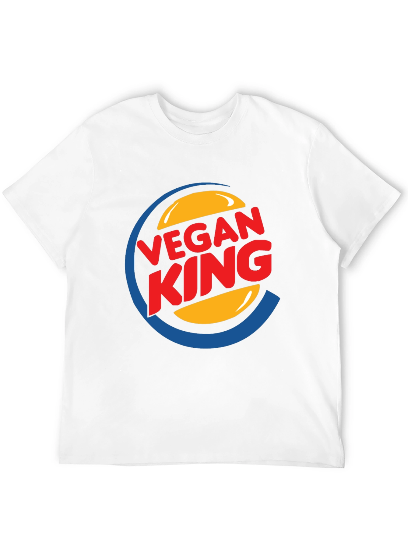 Black Vegan King Graphic Tee - Black Cotton Blend view 12
