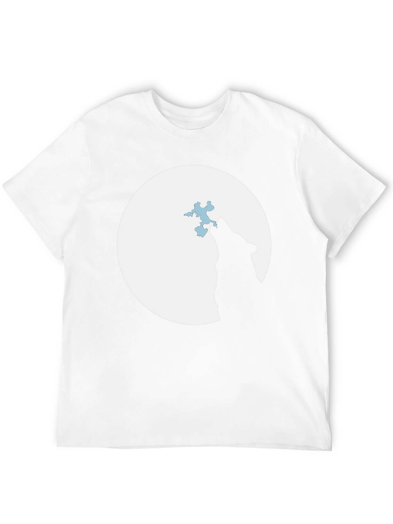 Black Wolf Moon T-Shirt - Black Graphic Tee view 12