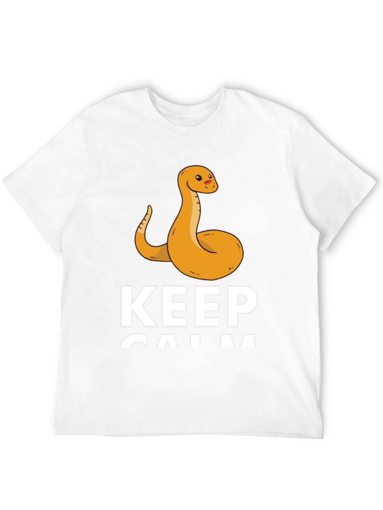 Black Keep Calm Snake Tee - Men's Black T-Shirt view 12