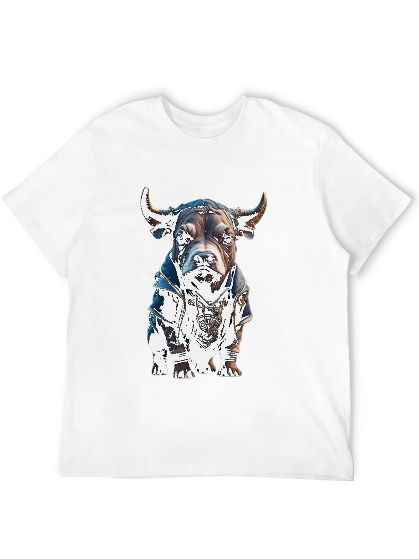 Black Bull Dog Graphic Tee - Stylish Black T-Shirt view 12