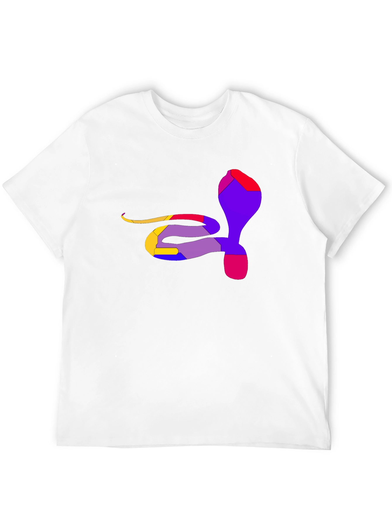 Abstract Cobra Graphic Tee - Men's Black T-Shirt - 12