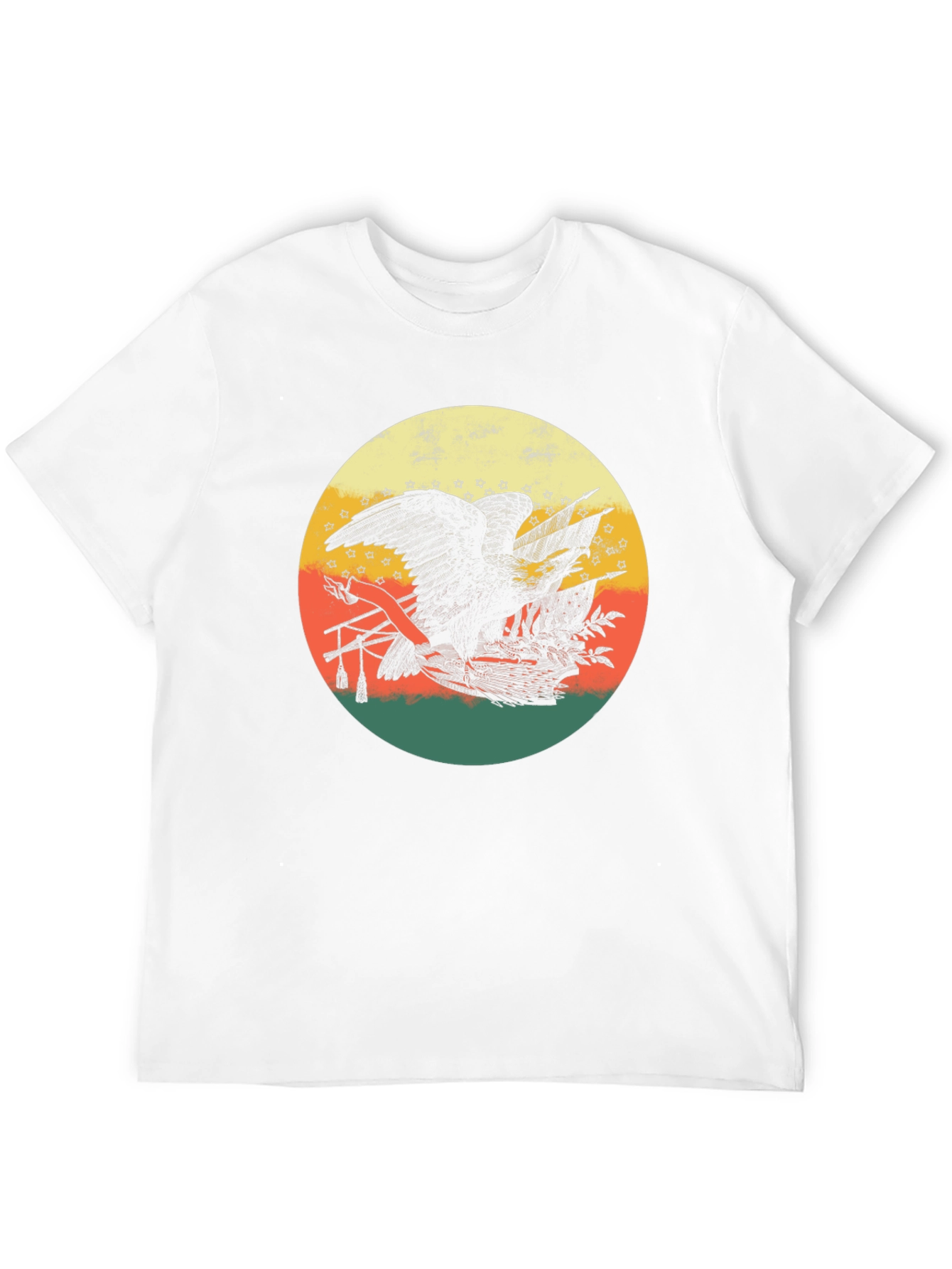 Black Retro Eagle Graphic Tee - Patriotic Vintage Style view 12