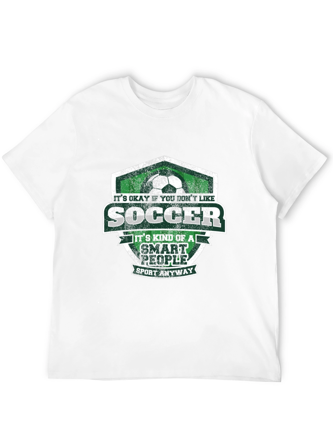 Black Soccer Smart People Graphic T-Shirt view 12