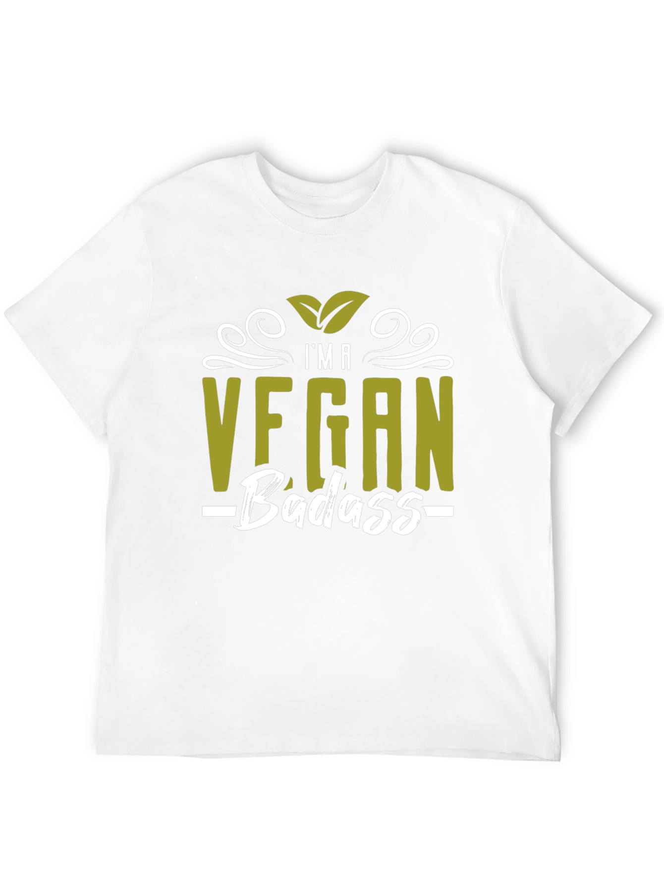 Black Vegan Badass T-Shirt - Stylish Vegan Pride Tee view 12