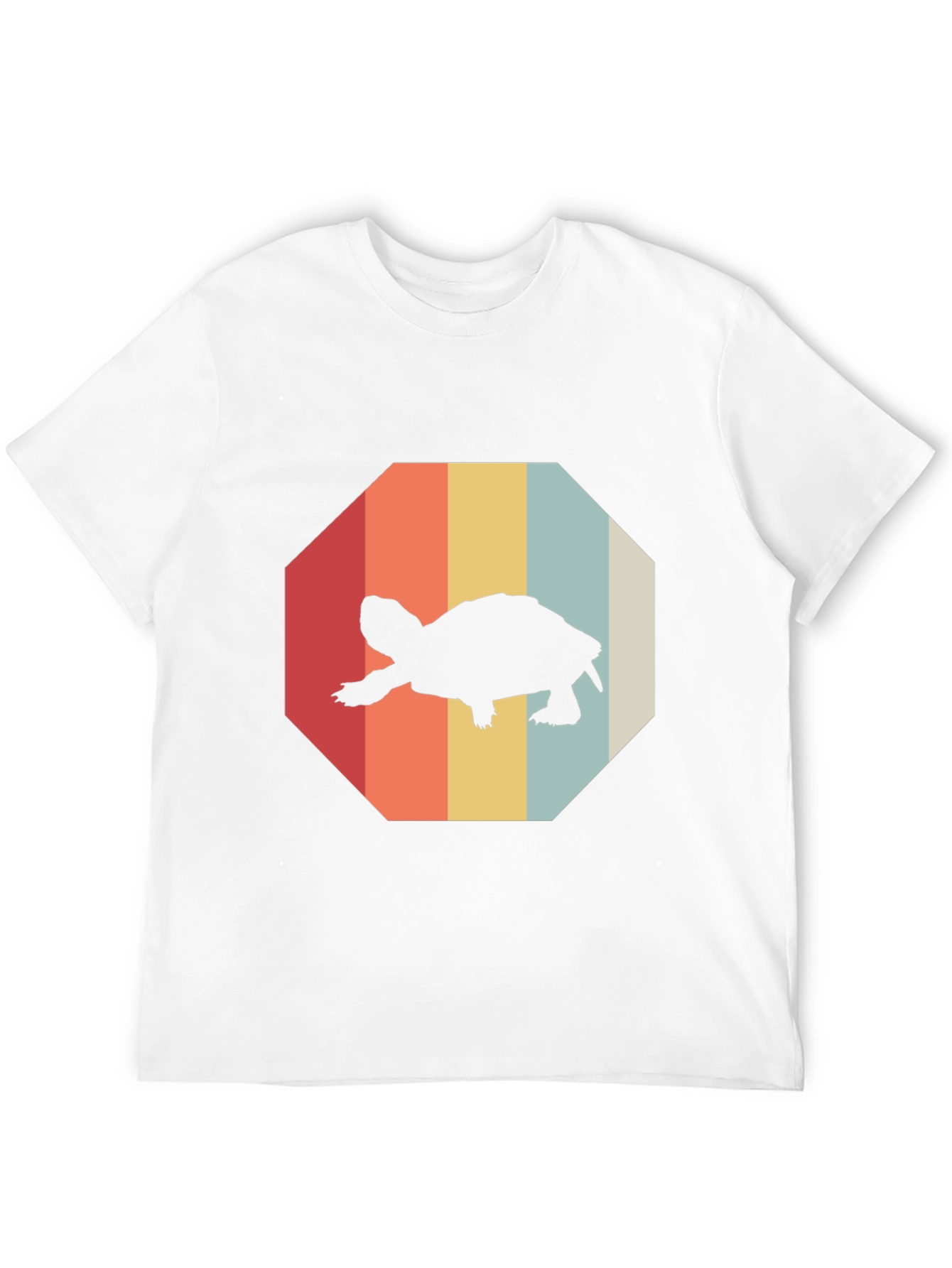 Black Retro Turtle Graphic Tee - Vintage Style T-Shirt view 12