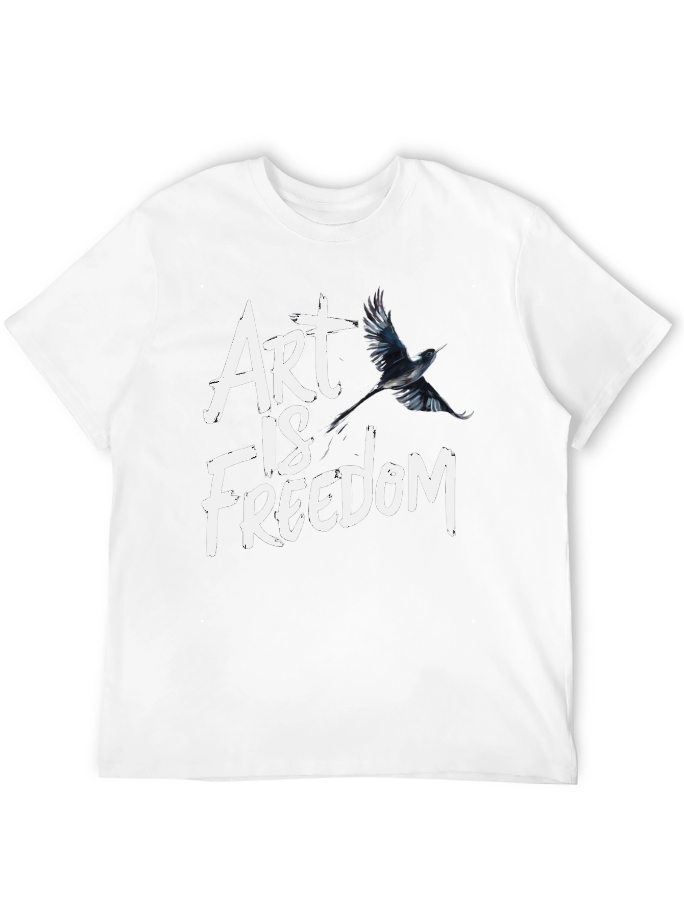 Art Is Freedom Graphic Tee - Black T-Shirt - 12